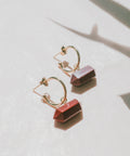 boucles d'oreilles jaspe rouge bijoux laboboá