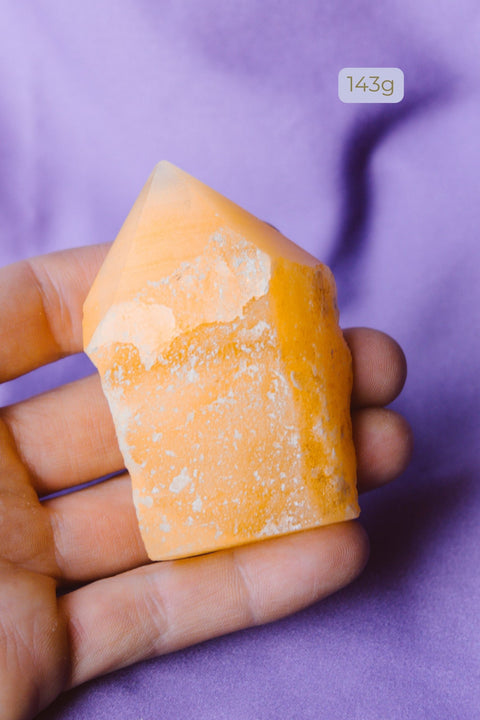Calcite Orange • Pointes Brutes