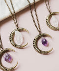 collier quartz et demie lune bijoux laboboá
