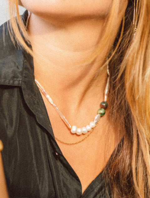 collier perles bijoux laboboá