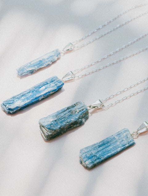 RAW Necklace • Blue Kyanite Gold