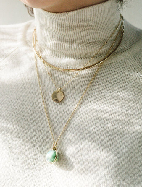 STAR Necklace • Chrysocolla