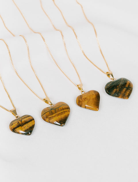 Cuore Necklace • Tiger Eye