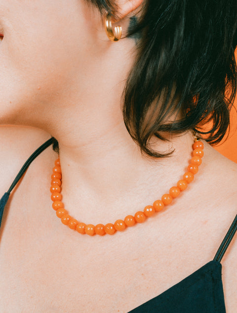 Aimée Necklace • Jade Orange