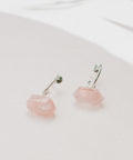 boucles d'oreilles quartz rose argent bijoux laboboá