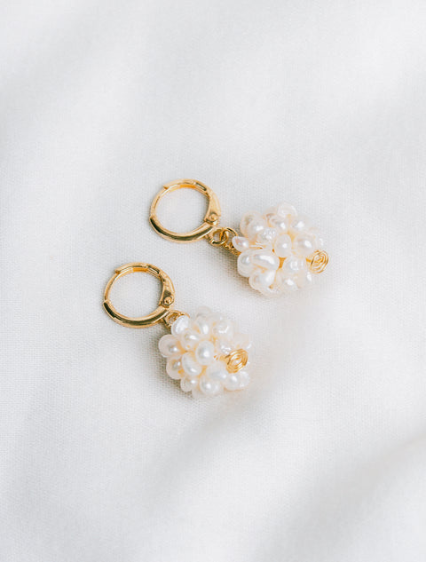 Boucles d'Oreilles BIA • Perle