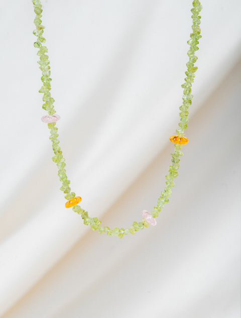 Collier Péridot Flowers