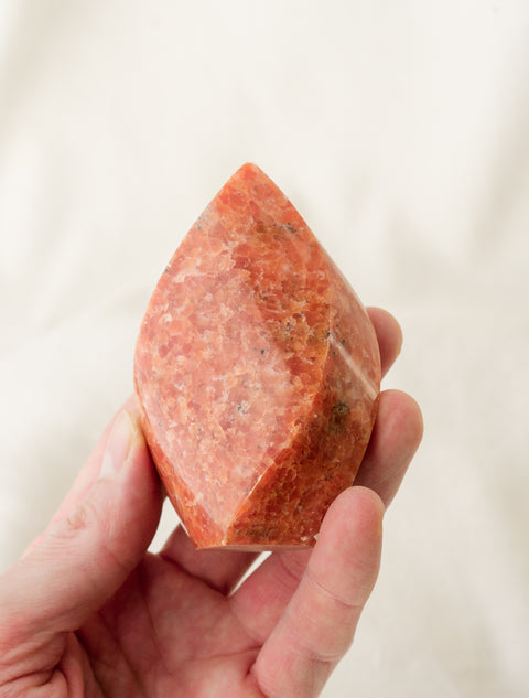 Calcite Orchidée Flamme • 252g