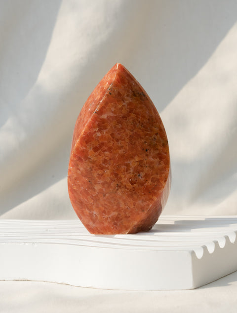 Calcite Orchidée Flamme • 252g