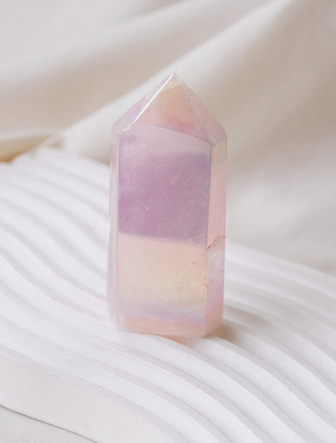 Quartz Rose Aura • Pointe 143g