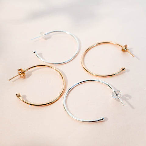 GIA Hoops • Gold • Silver ⌀ 25mm